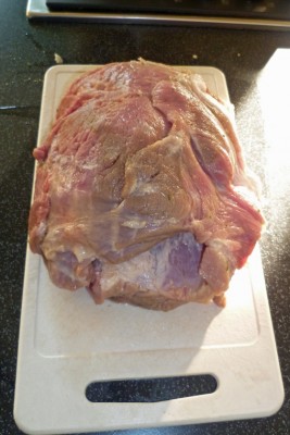 2Kg Pork shoulder after 24hrs in apple juice