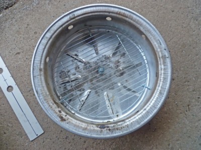 Three small bolts added to support a grate about 25mm above the charcoal pan base